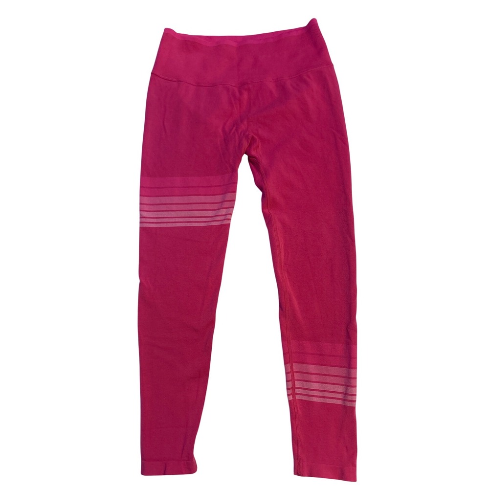 JoyLab Pink Seamless High Rise Striped Workout Leggings Medium